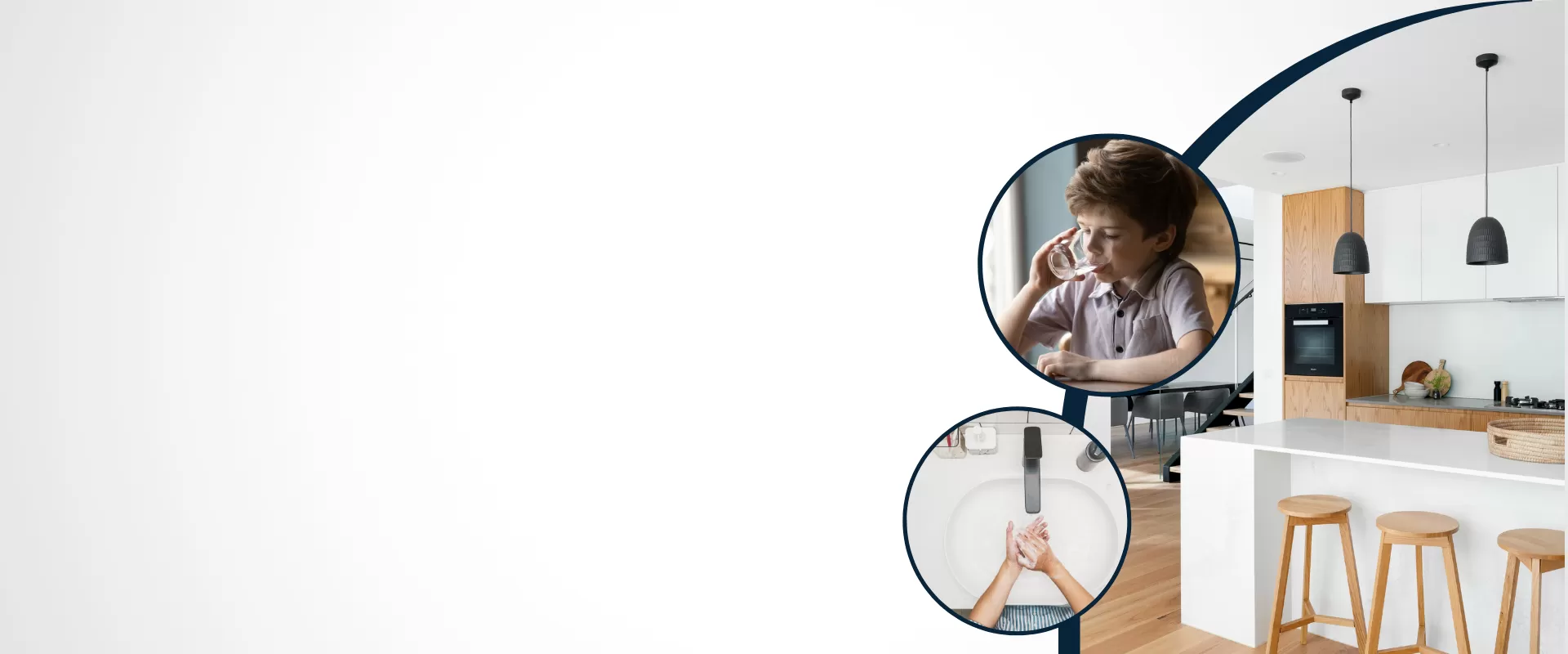 Minum dengan percaya diri dengan sistem filtrasi air perumahan ANGEL